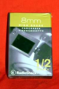RADIO SHACK 8MM HIGH GRADE CAMCORDER VIDEOCASSETTE  