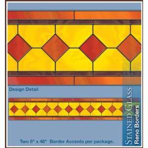   Border   2 each Accents Stained Glass Window Film: Everything Else