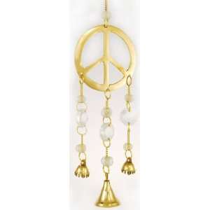  NEW Peace brass wind chime (Craftware) Patio, Lawn 