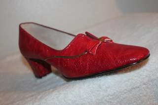NATURALIZER Women 60s RED Dorothy High Heel SHOES 9.5  