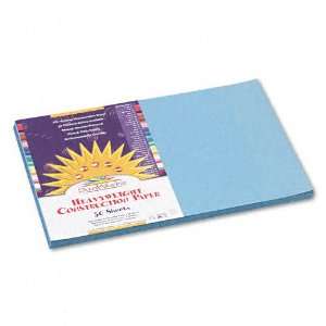  SunWorks : SunWorks Construction Paper, Heavyweight, 12 x 18, Sky 