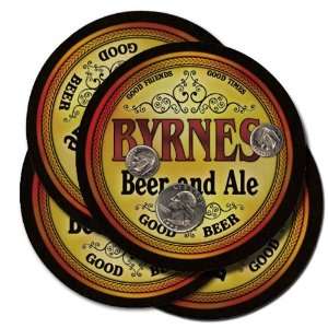  BYRNES Family Name Brand Beer & Ale Coasters Everything 