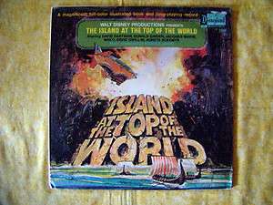   1974 DISNEY THE ISLAND AT THE TOP OF THE WORLD LP RECORD ALBUM  