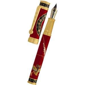  David Oscarson 2012 End Of Days Fountain Pen Opaque Red 