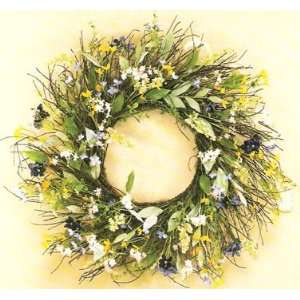  20 Mixed Wildflower Wreath: Home & Kitchen