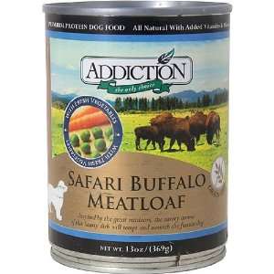  Addiction Safari Buffalo Meatloaf, Dog Food, 13 oz. Pet 
