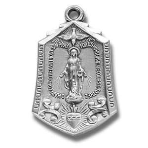  Sterling Silver Medal Miraculous Medal Mother of God St 