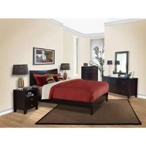  Canova Bedroom Set in Cappuccino Size California King 