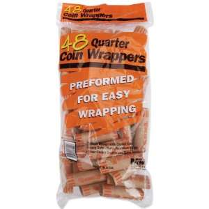  Tubular Coin Wrappers 48/Pkg Quarter Electronics