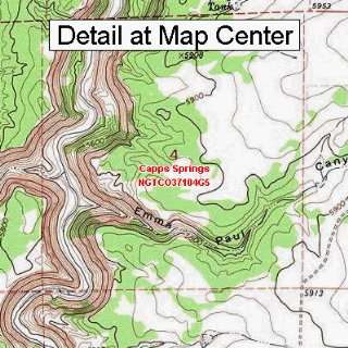  USGS Topographic Quadrangle Map   Capps Springs, Colorado 