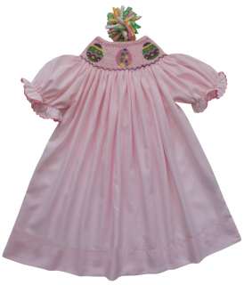 ON SALE Baby Egg Summer Smocked Bishop Dress 24 m 17061  