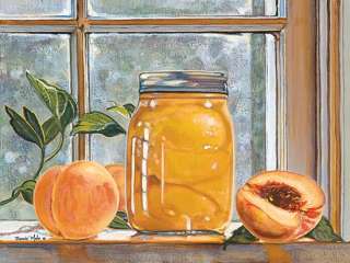 Peaches In Jar Bonnie Mohr Framed Picture Print Art  