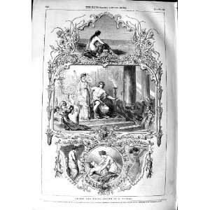    1851 DRAWING THOMAS ADONIS ADONA ROMANCE PRINT