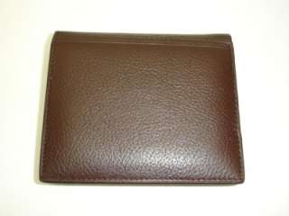 Mens Genuine Leather Bi Fold Wallet (1010) Brown  
