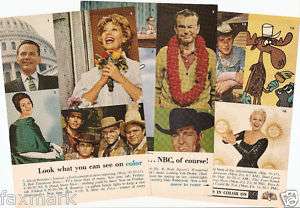 Color Television on NBC September 1961 Show Line up Ad  