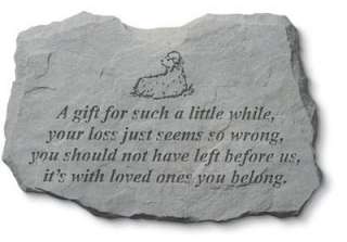Gift for Such a Little While (Lamb)   Memorial Stone   Free Shipping