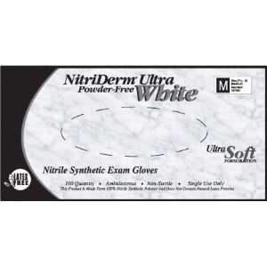  NitriDerm Ultra White Dental Gloves (Case of 10)   M 