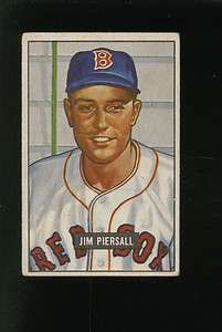 1951 BOWMAN JIM PIERSALL #306 (125.00) VGEX+ 4225A  