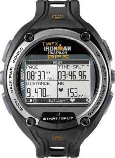 TIMEX IRONMAN T5K444 GPS SPEED DISTANCE HEART RATE MONITOR WATCH 