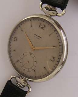 WW1 Cyma Antique Swiss 15Jewels Wrist Watch With Lovely Dial PERFECT 