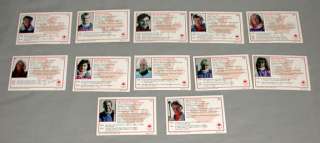 12) Canadian Olympic Team 1992 Winter Olympic Signed Biathlon Cards 