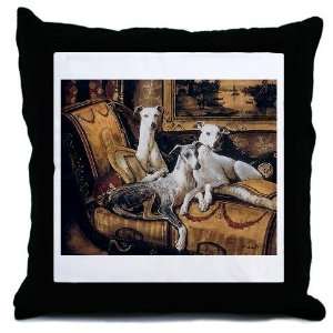  Whippets Pets Throw Pillow by 