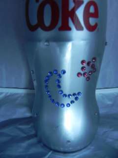 Coca Cola Silver Johnny Rocket Swarovski Crystal Bottle  