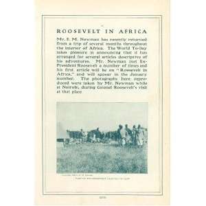   1909 Pictures of Theodore Roosevelt Hunting in Africa: Everything Else