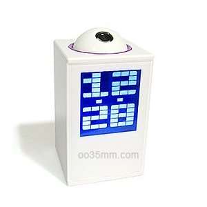   white Project Alarm Clock with Temperature Display 