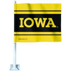 NCAA Iowa Hawkeyes Car Flag:  Sports & Outdoors