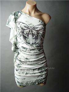 TATTOO Butterfly Print Sublimation Dress fp Tunic S  