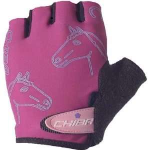  Chiba Youth Girls Gloves Chiba Horse 11 Lg Pnk: Sports 