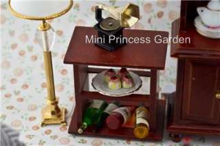 Dollhouse Miniature Dining Room Furniture Wine Cabinet  