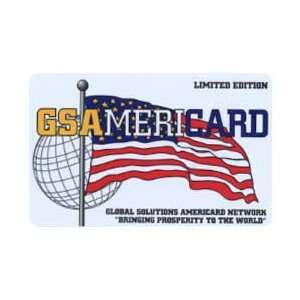  Collectible Phone Card GSAmericard Global Solutions 
