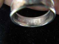 CA22 1965 Canadian Half Dollar 50 Cent 90% Silver Coin Ring Size 10.0 