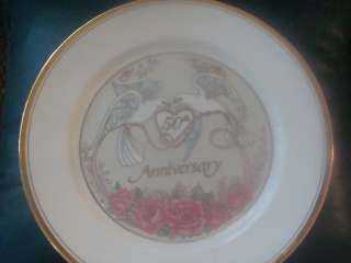 Norcrest 50th Wedding Anniversary Gold Collectible Plate  