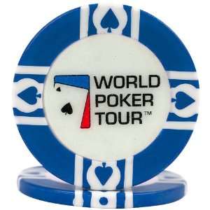   Poker Tour™ 11.5g Blue Clay Filled Poker Chip