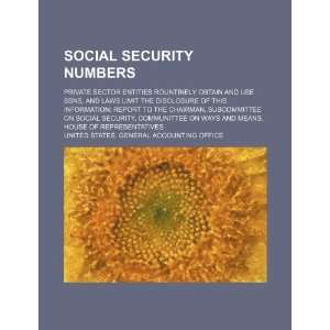  Social security numbers: private sector entities 