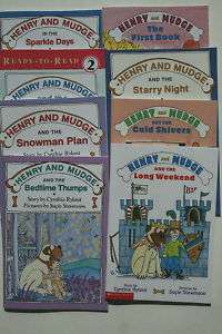 HENRY AND MUDGE Easy Readers Lot of 8 RYLANT  