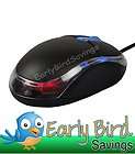 USB 800 DPI Wired Optical Scroll Wheel 3D Mice Mouse PC Laptop Blue 