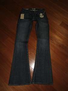 Designer William Rast Low Rise Stretch Flap Pocket BELLE Flare Jeans 