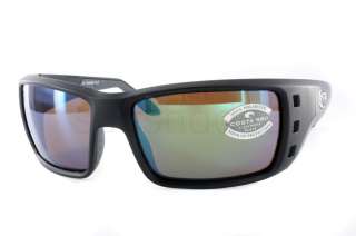 NEW Costa del Mar Permit Black / Green 580 Sunglasses  