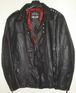   New AFFLICTION Limited Edition KEEPER leather jacket, black, XL, $595
