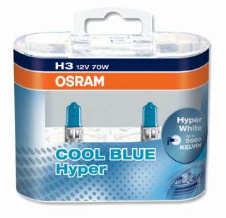 NEW OSRAM H3 HYPER WHITE COOL BLUE 62151CBH 12V 70W PK22s H3 TYPE 