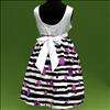 6081 Black White Hotpink Party Floral Party Event Flower Girls Dress 5 