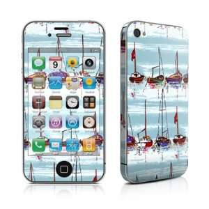 Moorings Design Protective Skin Decal Sticker for Apple iPhone 4 / 4S 