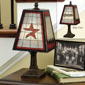   MLB Houston Astros Baseball Stained Glass Table Lamp: Home Improvement