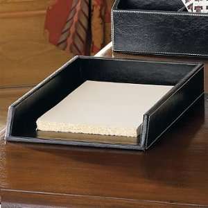  Top grain Leather Letter Tray   Frontgate: Home & Kitchen