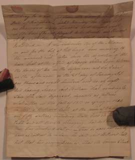 Antique 1828 Court Deposition About Billiard Table Sold In 1814 In 