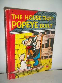 Vintage 1974 The House That Popeye Built by Crosby Newell Wonder 